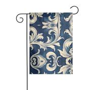 WZYWHJ Drapeau de jardin à fleurs gris clair, 30,5 x 45,7 cm - Épais, robuste, décoratif d'extérieur pour jardin, pelouse, balcon