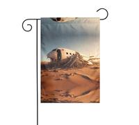 WZYWHJ Drapeau de jardin avec motif avion écrasé 30,5 x 45,7 cm pour un environnement extérieur tendance