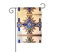 WZYWHJ Drapeau de jardin avec peinture aborigène, 30,5 x 45,7 cm - Épais, robuste, drapeau décoratif d'extérieur pour jardin, pelouse, balcon