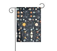 WZYWHJ Drapeau de jardin décoratif imprimé physique 30,5 x 45,7 cm pour un environnement extérieur tendance