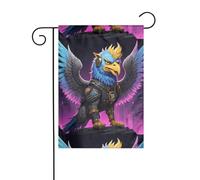 WZYWHJ Drapeau de jardin décoratif motif griffon punk 30,5 x 45,7 cm pour un environnement extérieur tendance