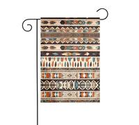 Wzywhj Drapeau de jardin d'été imprimé croyances amérindiennes double face décoration cour 30,5 x 45,7 cm