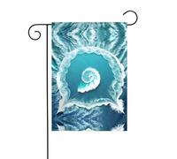 Wzywhj Drapeau de jardin d'été imprimé Sea Of Love double face pour décoration de cour 30,5 x 45,7 cm