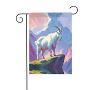 WZYWHJ Drapeau de jardin minimaliste avec imprimé antilope 30,5 x 45,7 cm pour un environnement extérieur tendance