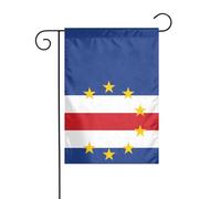 WZYWHJ Drapeau du Cap-Vert Impression Décoration Jardin Drapeau 30,5 x 45,7 cm pour un environnement extérieur à la mode