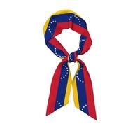WZYWHJ Drapeau du Venezuela Picture Foulard long en soie pour femme, foulard en satin doux et soyeux