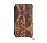 WZYWHJ Élégant portefeuille en cuir imprimé The Man in the Treehouse - Longue pochette pour femme, matériau durable, 12 emplacements pour cartes, compartiments zippés, noir, taille unique, Noir ,