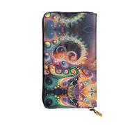 WZYWHJ Élégant portefeuille en cuir Strange Objects - Longue pochette pour femme - Matériau durable - 12 emplacements pour cartes - Compartiments à fermeture éclair