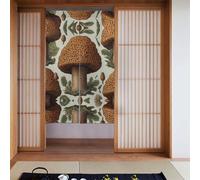 WZYWHJ Enchanted Morel Prints Rideaux de qualité - Séparateurs de pièce polyvalents pour la maison, le bureau, la cuisine - Rideau élégant et fonctionnel 86,4 x 142,2 cm
