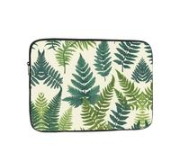WZYWHJ Encyclopedia of Ferns Prints Housse antichoc pour ordinateur portable 13" pour homme et femme, voyage d'affaires, école, bureau, usage quotidien