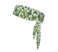 WZYWHJ Encyclopédie des fougères imprimées, serre-tête de sport, bandeau pour homme et femme, bandeau pour la course à pied, l'entraînement, le football
