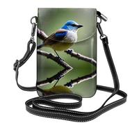 WZYWHJ Ethereal Sac à bandoulière en cuir à rabat pour téléphone portable Motif oiseau rossignol - Cadeau polyvalent pour la marche, le camping, le shopping et les voyages