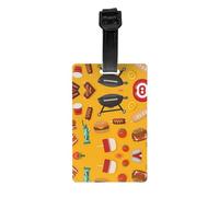WZYWHJ Étiquette de bagage avec bracelet amovible pour barbecue, pique-nique, avec crochet de voyage pour une identification pratique - Format carte de visite léger et personnalisé