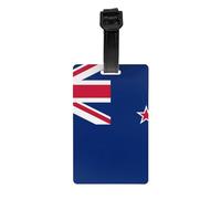 WZYWHJ Étiquettes de sac à bagages avec drapeau de la Nouvelle-Zélande, étiquettes de protection de la vie privée pour hommes et femmes