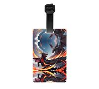 WZYWHJ Étiquettes de sac à bagages double Dragon Battle - Pour homme et femme - Étiquettes de protection de la vie privée