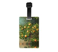 WZYWHJ Étiquettes de sac à bagages, étiquettes de protection de la vie privée pour homme et femme Motif arbre fruitier de la passion