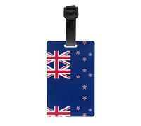 WZYWHJ Étiquettes de sac à bagages, étiquettes de voyage pour hommes et femmes, étiquettes de protection de la vie privée avec drapeau de la Nouvelle-Zélande