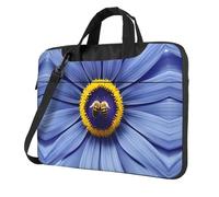 WZYWHJ Fleur Coeur Abeille Image Ultra-mince Portable Simple Épaule Sac Ordinateur Portable Accessoires Informatique Doux Antichoc pour Ordinateurs Portables, Noir , 15.6 inch