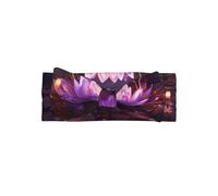 WZYWHJ Fleur de lotus violet Picture Baby Bow Bandeaux et élastiques doux accessoires pour cheveux pour nouveau-nés et filles