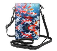 WZYWHJ Fortune Koi Sac à bandoulière en cuir à rabat pour téléphone portable - Cadeau polyvalent pour femme, marche, camping, shopping et voyage