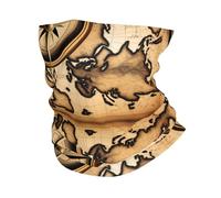 WZYWHJ Foulard de sport, boussole et carte du monde ancien, doux et confortable, séchage rapide et respirant, adapté pour les sports de plein air, l'escalade et le fitness