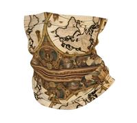 WZYWHJ Foulard de sport vintage imprimé carte du monde ancienne, doux et confortable, séchage rapide et respirant, adapté pour les sports de plein air, l'escalade et le fitness