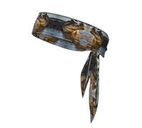 WZYWHJ Grand bandeau à motif de crocodile, serre-tête de sport, bandeau pour homme et femme, bandeau à cheveux pour la course à pied, l'entraînement, le football