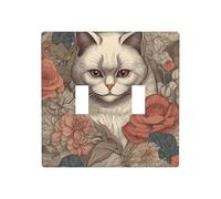 WZYWHJ Gros plan du panneau thermoplastique impression œil de chat profond pour interrupteur plaque murale décorative qui n'est pas facilement endommagée