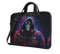 WZYWHJ Hacker Era Prints Sac d'ordinateur portable ultra-fin portable à épaule unique accessoires informatiques doux antichoc pour ordinateurs portables, Noir , 15.6 inch