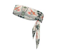 WZYWHJ Happy Birds Bandeau de sport pour homme et femme Motif photo volante