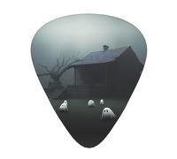 Wzywhj Haunted Mansion Lot de 12 médiators à prise en main facile pour votre basse, ukulélé, guitare acoustique et électrique
