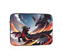 WZYWHJ Housse de protection antichoc pour ordinateur portable 10" - Motif double dragon - Pour homme et femme - Pour voyage d'affaires, école, bureau - Utilisation quotidienne