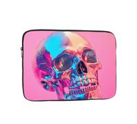 WZYWHJ Housse de protection antichoc pour ordinateur portable 10" Motif tête de mort en fer pour homme et femme Pour voyage d'affaires, école, bureau, usage quotidien