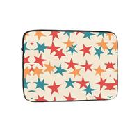 WZYWHJ Housse de protection antichoc pour ordinateur portable de 15" - Motif étoiles à cinq branches - Pour homme et femme - Pour voyage d'affaires, école, bureau - Utilisation quotidienne