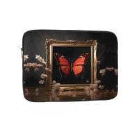 WZYWHJ Housse de protection antichoc pour ordinateur portable de 43,2 cm - Motif papillon dans le cadre - Pour homme et femme - Voyage d'affaires, école, bureau - Utilisation quotidienne