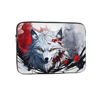 WZYWHJ Housse de protection antichoc pour ordinateur portable de 43,2 cm - Motif tête de loup - Pour homme et femme - Voyage d'affaires, école, bureau - Utilisation quotidienne