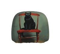 WZYWHJ Housse de protection motif petit chat noir sur le tabouret pour siège de voiture, camion, pièces General Motors