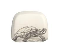 WZYWHJ Housse de protection motif tête de siège imprimé croquis de petite tortue pour voiture, camion, pièces de moteurs généraux