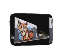 WZYWHJ Housse de protection pour ordinateur portable 10" Motif chaton Peinture murale Pour homme et femme Pour voyage d'affaires, école, bureau et usage quotidien