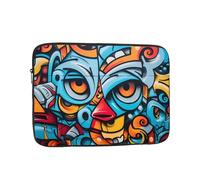 WZYWHJ Housse de protection pour ordinateur portable 10" Motif graffiti coloré Peinture murale résistante aux chocs Pour homme et femme Pour voyage d'affaires, école, bureau et usage quotidien
