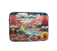 WZYWHJ Housse de protection pour ordinateur portable 12" Motif montagnes et mers - Pour homme et femme - Pour voyage d'affaires, école, bureau - Utilisation quotidienne