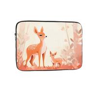 WZYWHJ Housse de protection pour ordinateur portable 15" Motif cerf Sika mignon imprimé cerf Sika pour homme et femme pour voyage d'affaires, école, bureau quotidien