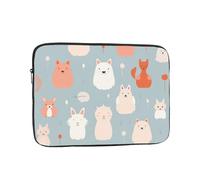 WZYWHJ Housse de protection pour ordinateur portable de 43,2 cm - Motif chats de toutes sortes - Pour homme et femme - Pour voyage d'affaires, école, bureau - Utilisation quotidienne