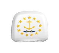 WZYWHJ Housse de protection pour tête de siège de voiture et camion Motif drapeau de l'État du Rhode Island