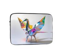 WZYWHJ Housse de protection résistante aux chocs pour ordinateur portable 10" Motif grue colorée origami pour homme et femme Pour voyage d'affaires, école, bureau et usage quotidien