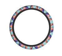 WZYWHJ Housse de volant - Protège et décore votre voiture - Installation facile - Convient pour les voitures, SUV, VTT et camions Motif Unity Wolf Pack