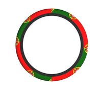 WZYWHJ Housse de volant - Protège et décore votre voiture - Installation facile - Convient pour voitures, SUV, VTT et camions - Drapeau portugais imprimé