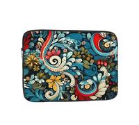 WZYWHJ Housse pour ordinateur portable de 10" avec motif imprimé botanique résistant aux chocs pour homme et femme, voyage d'affaires, école, bureau, usage quotidien