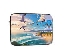 WZYWHJ Housse pour ordinateur portable de 12" - Motif mouette volante - Pour homme et femme - Pour voyage d'affaires, école, bureau - Utilisation quotidienne