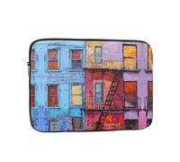 WZYWHJ Housse pour ordinateur portable de 12" - Motif peinture murale - Résistante aux chocs - Pour homme et femme - Pour voyage d'affaires, école, bureau - Utilisation quotidienne